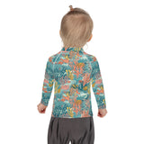 Rashguard Infantil Estampado de coral colores vivos - El Rincón del Buzo