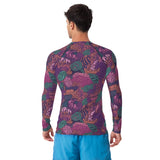Rashguard hombre estampado de Coral Morado - El Rincón del Buzo