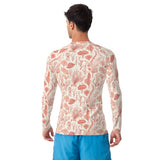 Rashguard hombre estampado de Coral Rojo - El Rincón del Buzo