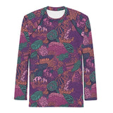 Rashguard hombre estampado de Coral Morado - El Rincón del Buzo