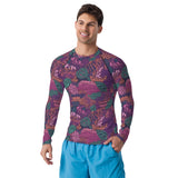 Rashguard hombre estampado de Coral Morado - El Rincón del Buzo