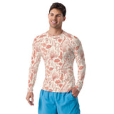 Rashguard hombre estampado de Coral Rojo - El Rincón del Buzo