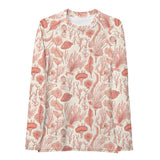 Rashguard Mujer Estampado de Coral Rojo - El Rincón del Buzo