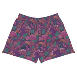 Shorts deportivos de mujer estampado de Coral Morado