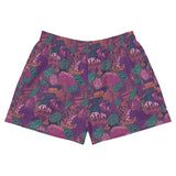Shorts deportivos de mujer estampado de Coral Morado