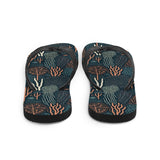 Chanclas estampado de coral colores oscuros - El Rincón del Buzo