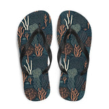 Chanclas estampado de coral colores oscuros - El Rincón del Buzo