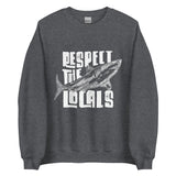 Sudadera Respect the Local Sharks Letras Blancas