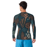 Rashguard hombre estampado de Coral Colores Oscuros - El Rincón del Buzo