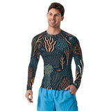 Rashguard hombre estampado de Coral Colores Oscuros - El Rincón del Buzo
