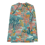 Rashguard Mujer Estampado de Coral Colores Vivos - El Rincón del Buzo