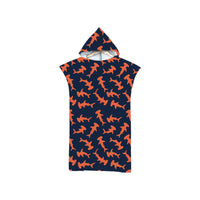 Poncho Tiburón Martillo Naranja