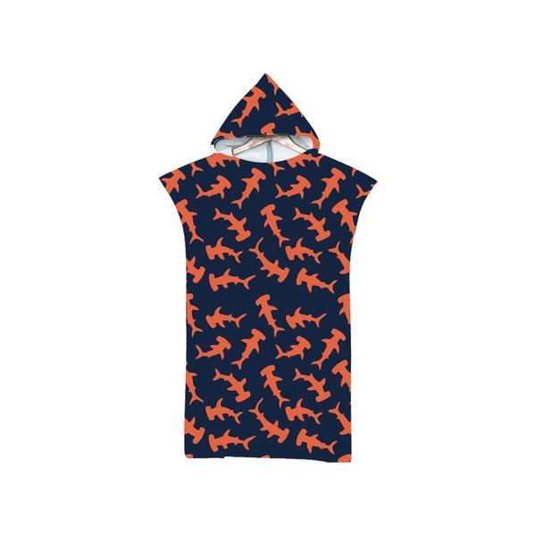 Poncho Tiburón Martillo Naranja