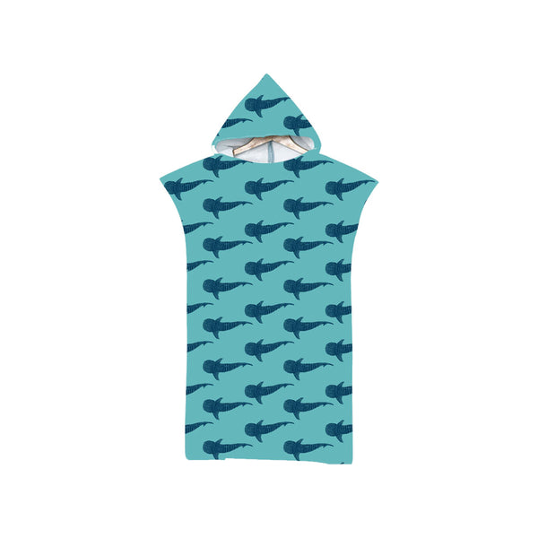 Poncho Tiburón Ballena Silueta