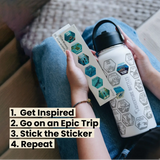 Botella de buceo Adventure + Pegatinas