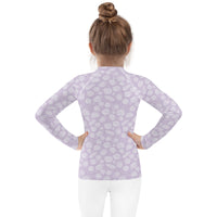 Rashguard Infantil Conchas Marinas Morado