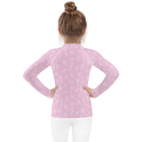 Rashguard Infantil Silueta Sirena Rosa