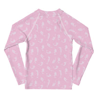 Rashguard Infantil Silueta Sirena Rosa