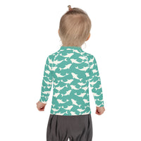 Rashguard Infantil Silueta Ballenas