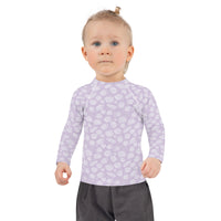 Rashguard Infantil Conchas Marinas Morado