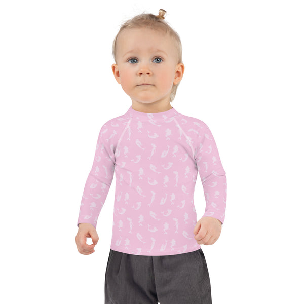 Rashguard Infantil Silueta Sirena Rosa