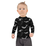 Rashguard Infantil Ballenas Negro