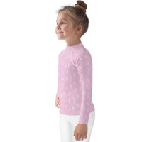 Rashguard Infantil Silueta Sirena Rosa