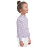 Rashguard Infantil Conchas Marinas Morado