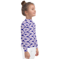 Rashguard Infantil Silueta Delfines