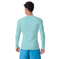 Rashguard Hombre Escama Sirena Azul