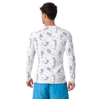 Rashguard Hombre Silueta Sirena Morado