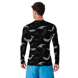 Rashguard Hombre Ballenas Negro