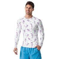 Rashguard Hombre Silueta Sirena Morado