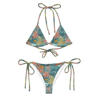 Bikini Tiras Coral Colores Vivos