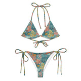 Bikini Tiras Coral Colores Vivos