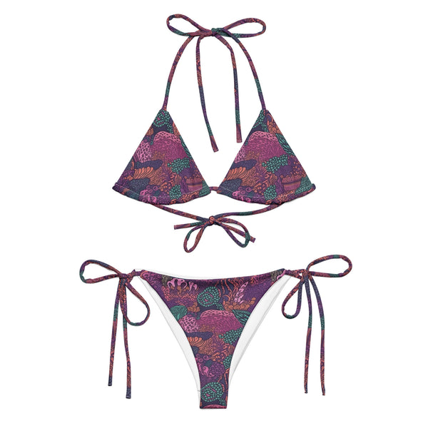 Bikini Tiras Coral Morado