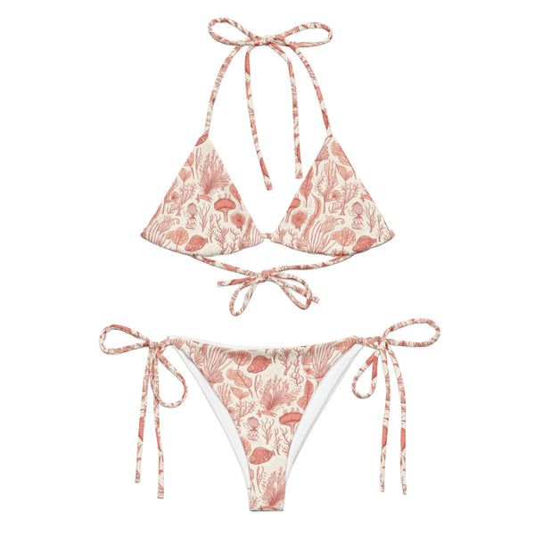 Bikini Tiras Coral Rojo