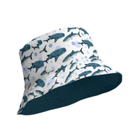 Gorro pescador estampado de tiburones ballenas y lunares