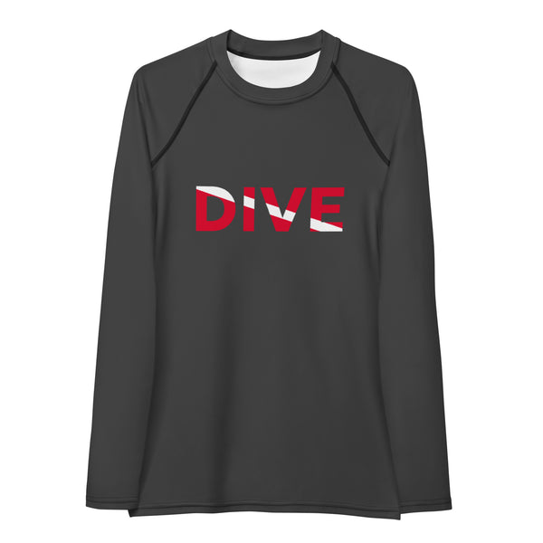 Rashguard Mujer Letras Dive