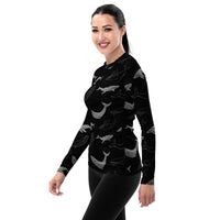 Rashguard Mujer Ballena Negra