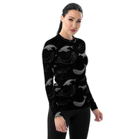 Rashguard Mujer Ballena Negra