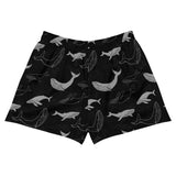 Shorts deportivos mujer Ballena Negro