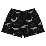 Shorts deportivos mujer Ballena Negro