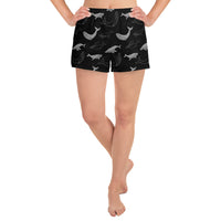 Shorts deportivos mujer Ballena Negro