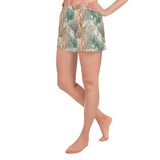 Shorts deportivos de mujer estampado de coral colores claros