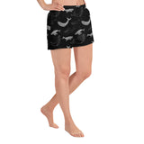 Shorts deportivos mujer Ballena Negro