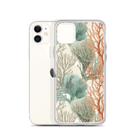 Funda transparente para iPhone® con estampado de coral colores claros - El Rincón del Buzo
