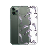 Funda transparente para iPhone® delfines