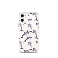 Funda transparente para iPhone® delfines
