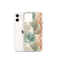 Funda transparente para iPhone® con estampado de coral colores claros - El Rincón del Buzo